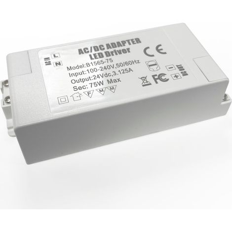 Fuente De Alimentación 24V DC 75W 3.1A 100-240V