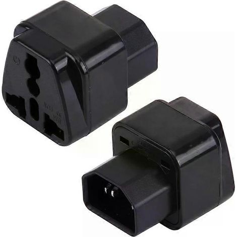 Adaptateur secteur portable - Convertisseur de prise universelle vers prise C13-C14 par (1/4)