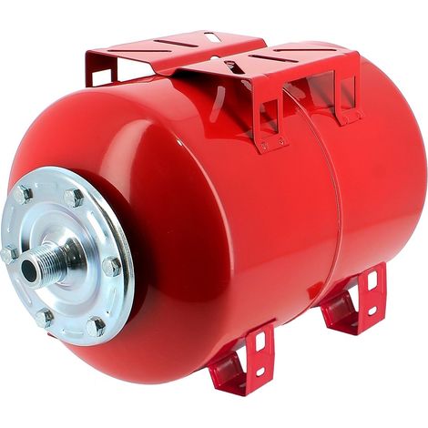 Gt Market – Réservoir pression horizontal 100 litres – Acier 1.2mm – Vessie interchangeable butyle – Pression max 5.4 bars – Pour systèmes sanitaires (1/5)
