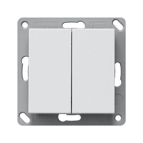Gira EnOcean Transmisor de pared por radio 2f System 55 Blanco puro [242203], 2422 03