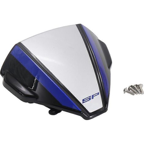 Pour Yamaha MT-09 (nouveauté 2021-2022) : pare-brise déflecteur de pluie, 7 couleurs (noir, bleu, gris). Compatible MT-09, MT-09 SP, FZ-09, FZ-09. (1/5)