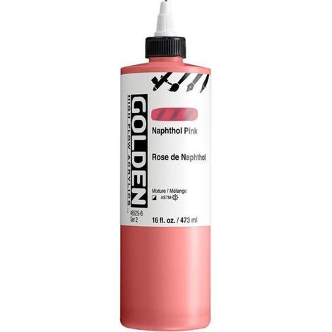 Peinture - GOLDEN - HIGH FLOW - 473 ml - Rouge - Fabriqué en Serbie (1/2)