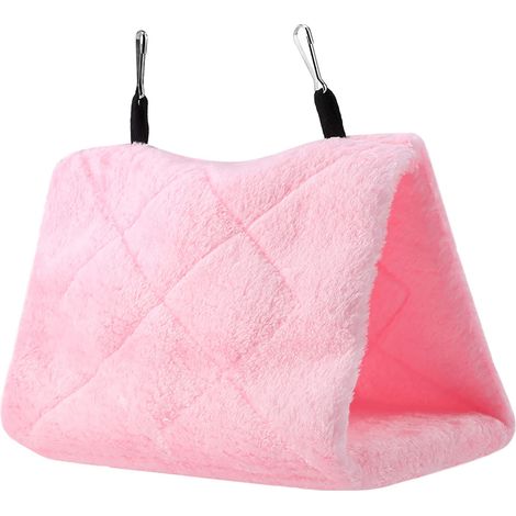 Lit suspendu pour oiseaux, hamac en peluche douce, 17 x 13 x 12 cm/24 x 15 x (1/5)