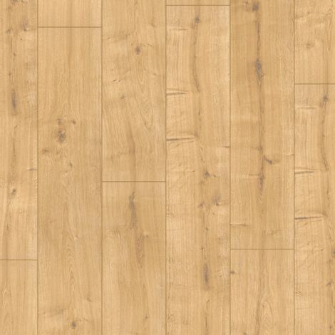 Décoweb – Parquet stratifié Chêne Elba – Lames larges 128,8 x 19,5 cm – Épaisseur 12 mm – Résistance AC5 – Compatible pièces humides (1/5)