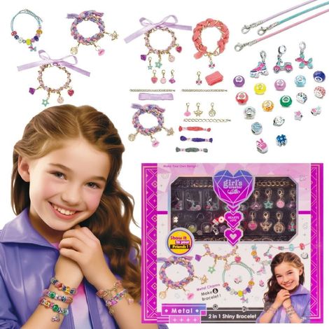 Sun Baby Armband-Bastelset, Schmuck, Anhänger, Perlen, 2-in-1-Armbänder, 40-teilig.
