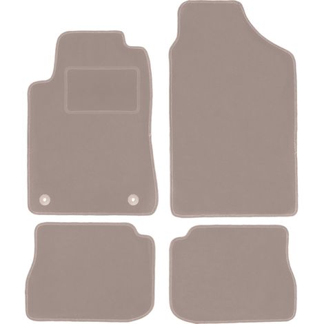 Tapis en velours beige pour : Peugeot 605 berline (1989-1999)