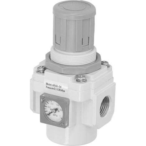 Régulateur de pression d'air AR40-04 avec vanne miniature de contrôle d'instrument pour compresseurs d'air ou outils pneumatiques. Filetage d'entrée/sortie G1/2 pouce. (1/5)