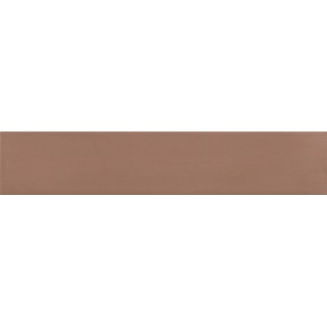 Carrelage sol / mur brique effet béton terracotta mate 6x30 cm WADI TERRA (vendu par boite de 0,50m2) (1/4)