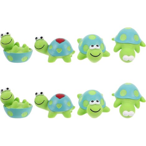 8 Pièces Figurine de Tortue Mignonne Accessoires Décoratifs Détails Réalistes en Résine Synthétique pour Tableau de Bord de Voiture pour Intérieur de Véhicule et Bureau (1/5)