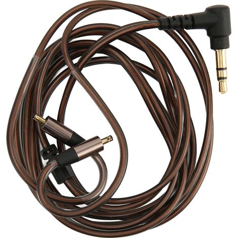 Câble de remplacement pour écouteurs IRock A8, connecteur doré 3.5mm, fil OFC sans perte, longueur 1.2m, mise à niveau qualité audio. (1/5)