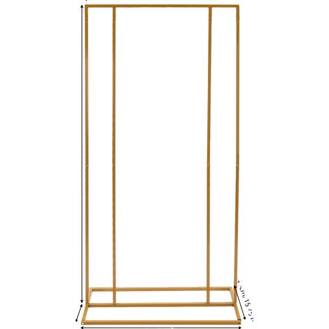 Soporte de lona, estructura de hierro duradera, diseño elegante, dorado, M (1/2)