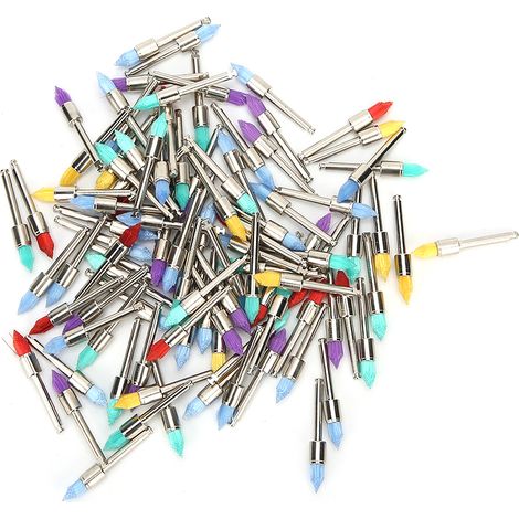 100 Brosse Polissage Dentaire Nylon Pointe Couleur Mixte pour Dents Hygiène Bucco-Dentaire avec Boîte Rangement Fournitures Dentaire (1/5)