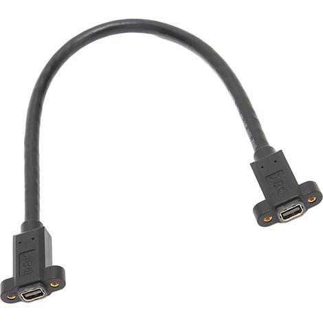 Mini-DP-Kabel 8K 60 Hz 4K 144 Hz, Montageplatte, Mini-DisplayPort-Buchse auf Mini-DisplayPort-Buchse-Adapter, 30 cm (1/5)