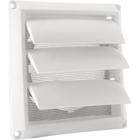 Couvercle d'évacuation à persiennes de 10,2 cm pour tuyau d'évacuation à usage général avec 10,2 cm de diamètre, empêche les oiseaux de se nicher, garantit un flux d'air d'échappement maximal, facile (1/5)