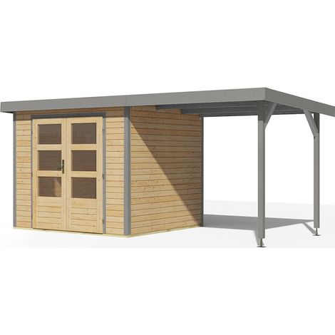 GH Jupiter 3 A natur graualu 242x217x211cm m.Anbaudach 2,35