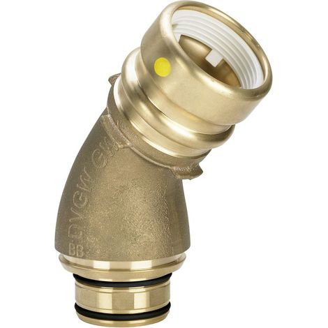 Viega Geopress Anschlussbogen 45 Grad mit SC-Contur 9694.1G, d. 40mm, Rotguss (1/2)