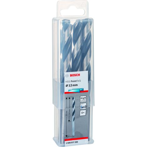 Broca para metal HSS-RPointTeQ DIN338 12.0x101x151 (5 uds.)  BOSCH 2608577288