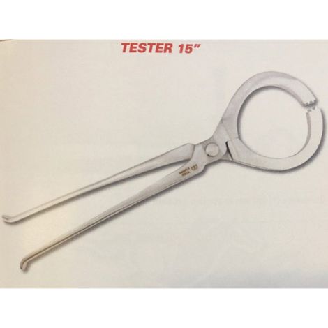 15" Fühler aus satiniertem Stahl für Fuß