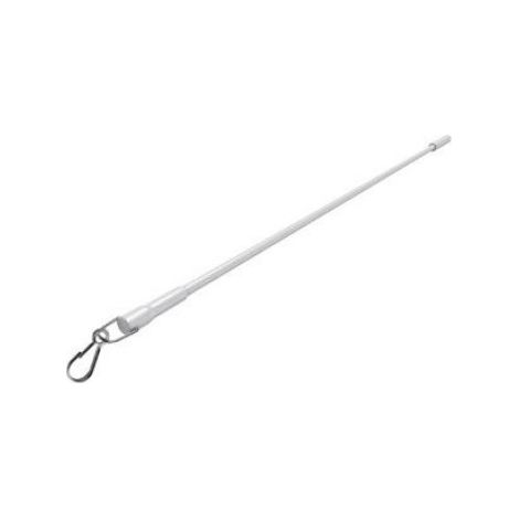 Weiße, lackierte Metall-Gardinenstange – 1 Meter (1/2)