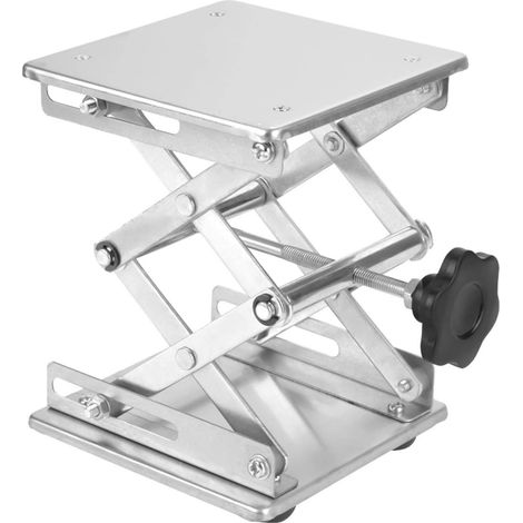 Plate-Forme élévatrice de Laboratoire - Support de Ciseaux de Support de Plate-Forme élévatrice de Laboratoire en Acier Inoxydable 150 150 250mm (1/5)