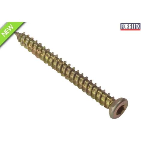 ForgeFix MAMCFS62 Concrete Frame Screw ZYP 7.5 x 62mm Box 100 FORCFS62YN