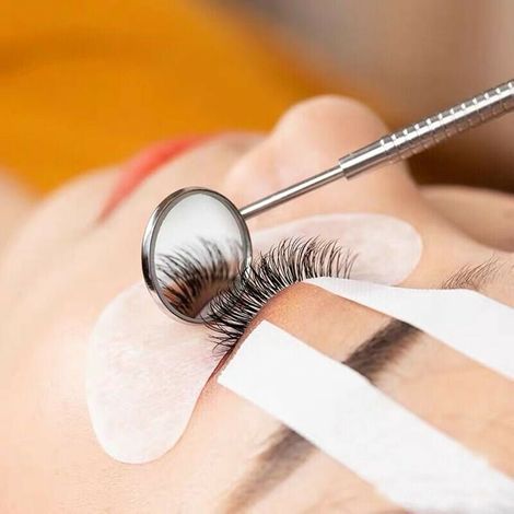 Zahnarztspiegel (4er-Pack), Wimpernverlängerungsspiegel zur Anwendungskontrolle, runder Dentalspiegel aus Edelstahl, Inspektionsspiegel, Mundspiegel (1/4)