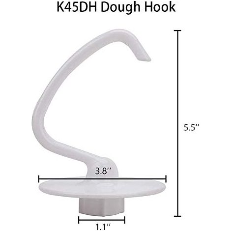 Per K45DH Gancio per impastare Frusta piatta rivestita K45B Frusta K45WW Adatto per robot da cucina da 4,5 Qt 5 Qt Ciotola per aiutare nella (1/4)