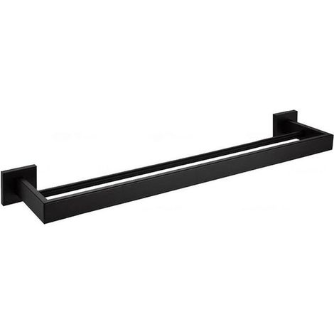 Porte-Serviette Support Noir 60,5X12,5X5,5Cm (1/4)