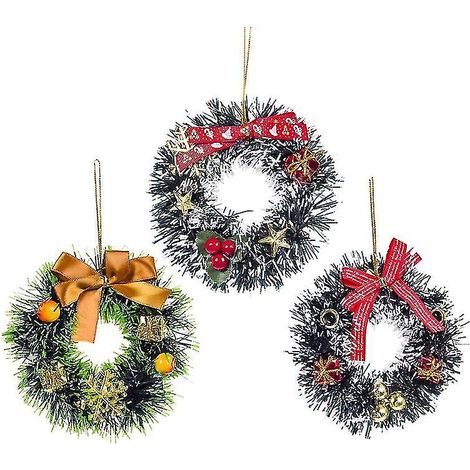 Couronne de porte de Noël en 3 pièces (1/3)