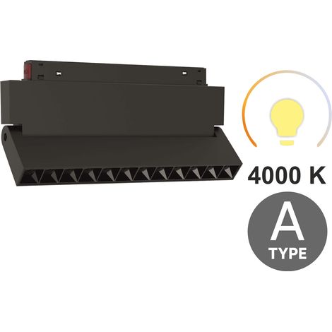 Faretto lineare a LED regolabile da 12W 4000K neutro, tipo A, per binari magnetici SMART TRACK 48VDC (1/5)