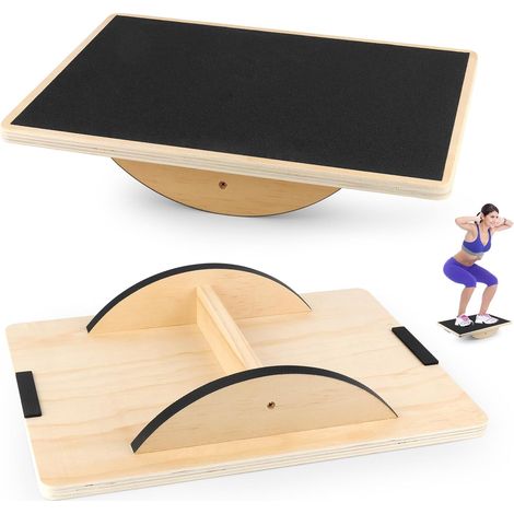 Balanceboard, Balanceboard aus Holz, Balanceboard für Erwachsene, Balanceboards für das Training der Rumpfmuskulatur, Beinmuskulatur und Stabilität (1/5)