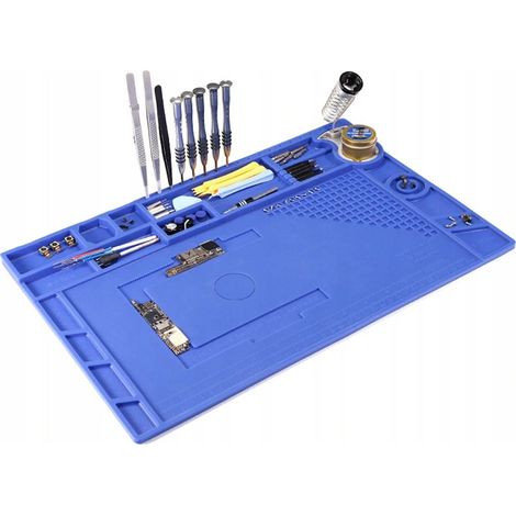 Tappetino antistatico in silicone blu di grandi dimensioni Yihua, 440x310 mm (1/5)