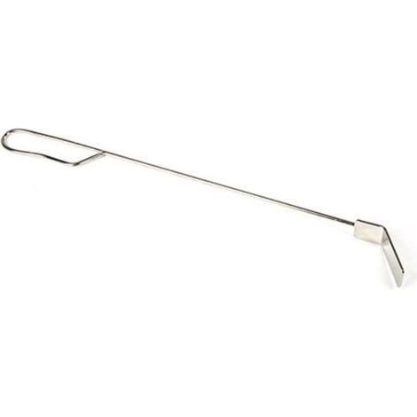Éliminateur de cendres en acier inoxydable, outil d'entretien pour barbecue, design intégré, 50 cm, argent (1/5)