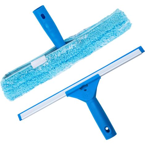 Lave-vitre avec raclette, microfibre, pour douche et vitres (1/5)