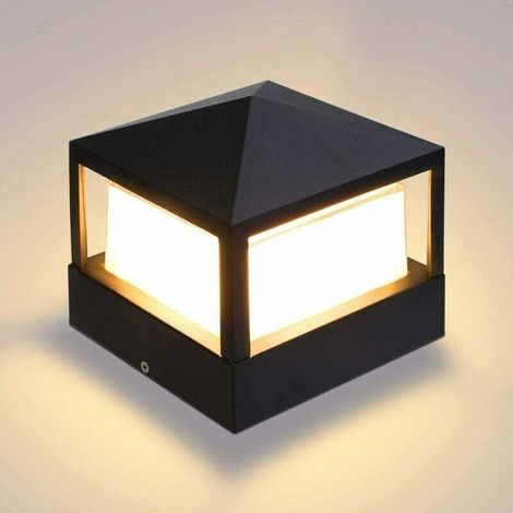 Éclairage de poteau, éclairage de portail, appliques murales extérieures, éclairage de villa, luminaires d'entrée de jardin étanches IP65 en aluminium, lumière blanc chaud, éclairage de portail (1/5)