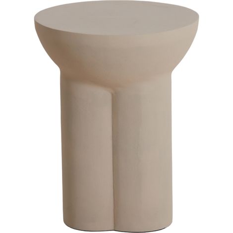 Light & Living POLINNA Mesa Auxiliar Mate Arena – Ø39x50 cm (1/4)