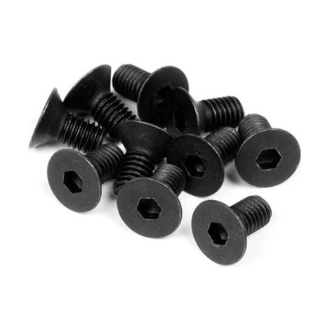 FLAT HEAD SCREW M3x6mm (HEX SOCKET/10pcs)