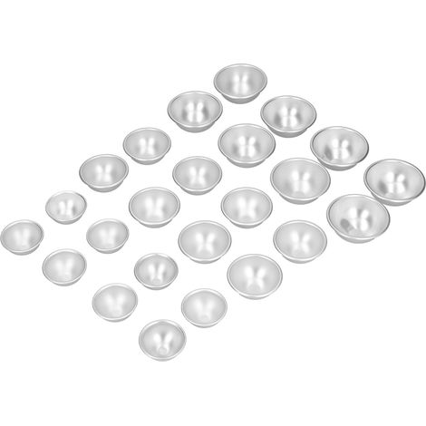 Moule à sel de bain en alliage d'aluminium léger, lot de 2, moule à glaçons ménager, ustensile de pâtisserie pour gâteau, modèle DIY n°24 (1/5)