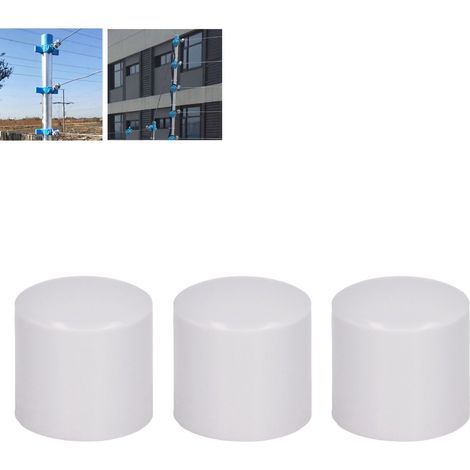 Système de clôture électronique à impulsions haute tension (100 pièces/paquet) : poteau porteur, capuchon étanche, poteau terminal, capuchon étanche, poteau intermédiaire, poteau porteur, accessoires, (1/5)