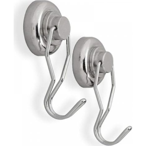(2pcs, 3.26.5cm) Designs Powerful Magnet Swivel Hooks - Ultra Strong Strong Rare Earth Neodymium Magnetic Hooks for Hanging Storage and Organization (1/5)