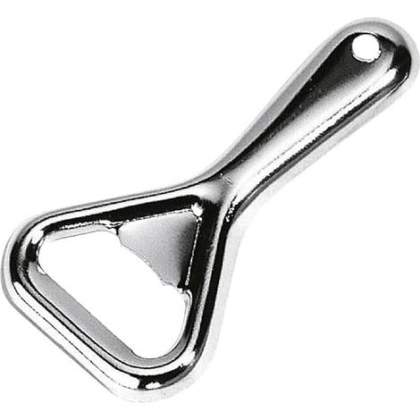 Flaschenöffner aus Edelstahl, 2er-Set, tragbarer Flaschenöffner aus Edelstahl, silberfarben, 8 x 4 x 0,6 cm (1/5)