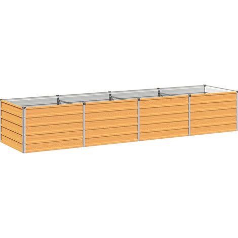 vidaXL Cama de Jardín Elevada Natural 320 x 80 x 55 cm (1/2)