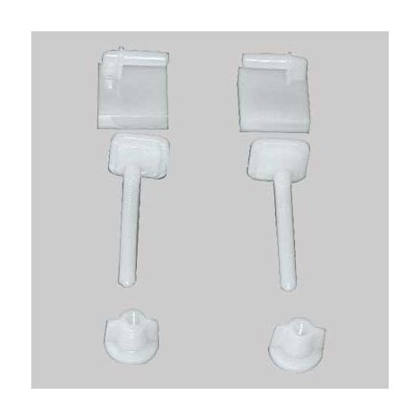 COPPIA SUPPORTI IN PVC PER SEDILI IN ABS       MADE IN ITALY