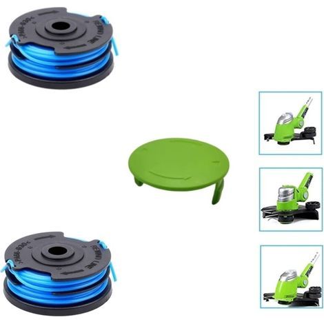 Bobine de coupe-bordures pour Greenworks G40LT/G40LTK2/G40LTK2x/2101507/2101507UA
