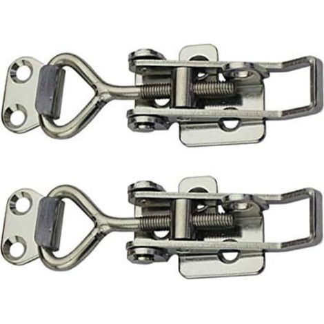 Lot de 2 loquets réglables à levier pour armoires (1/4)