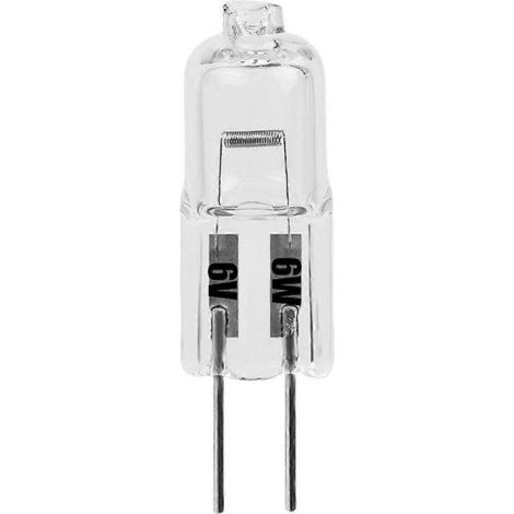 Ampoule halogène G4 6V/12V 20W à intensité variable, blanc chaud 2700K, culot 2 broches, pour lustres, éclairage sous-meuble et suspensions.