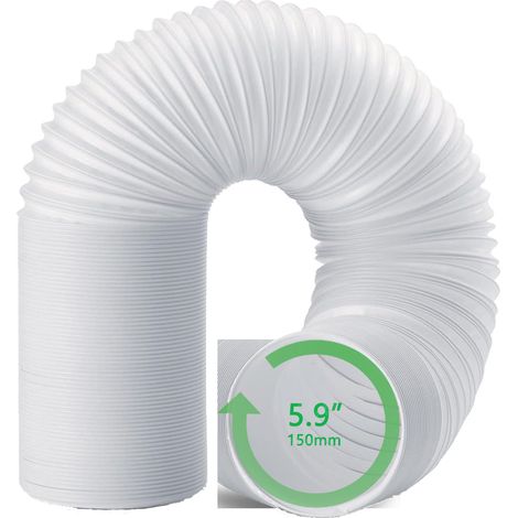 uyau d'évacuation flexible 150mm pour climatiseur mobile – Longueur extensible 1,5m – Matériau PP résistant à la chaleur et corrosion (1/5)