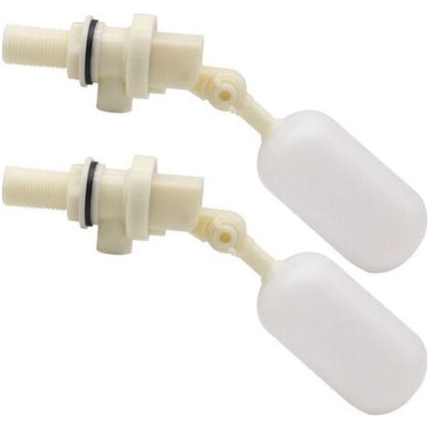 Lot de 2 Valve Flottante pour remplir automatiquement Les abreuvoirs pour Chien, bétail et Moutons Valve à Boule d'arrêt Automatique de Remplissage 1/2\ (1/4)