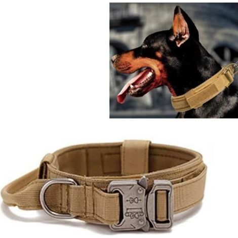 Collier pour Chien - SALUTUYA - Ajustable - Confortable - Boucle Métallique - Noir (1/4)