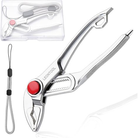 Pince Pompe Mini 10cm Mors V Avec Tournevis Boîte (1/5)